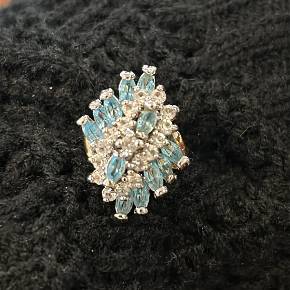 Blue Ring.  6 1/2 - Picture 12 of 17